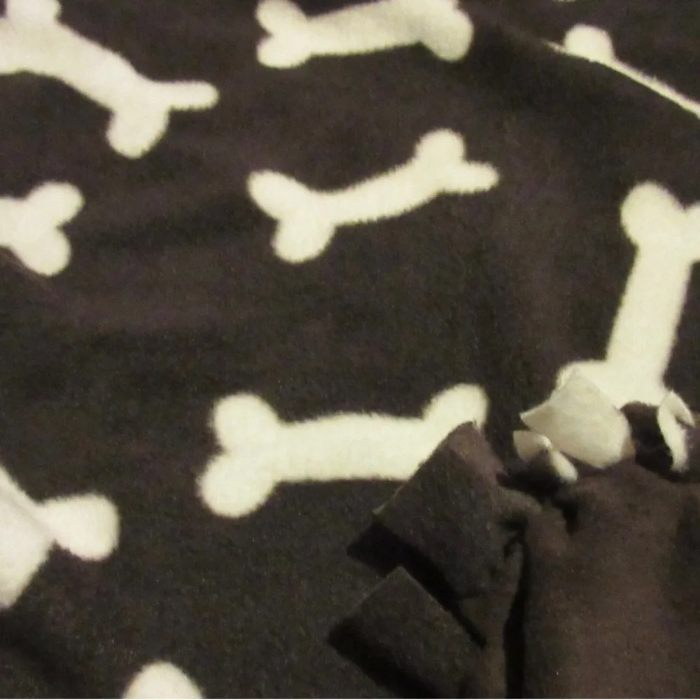 Dog Blanket Reversible Double Fleece with a Brown Backing size 30”x34”
